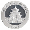 2003 CINA Panda Argento 10 Yuan 1 Oncia BU